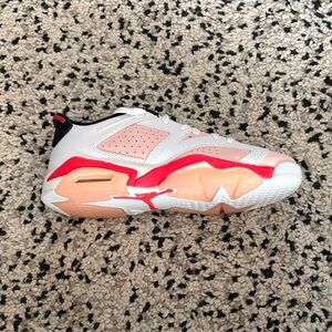 White and Red Jordan Sneakers